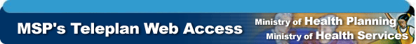 MSPs Teleplan Web Access